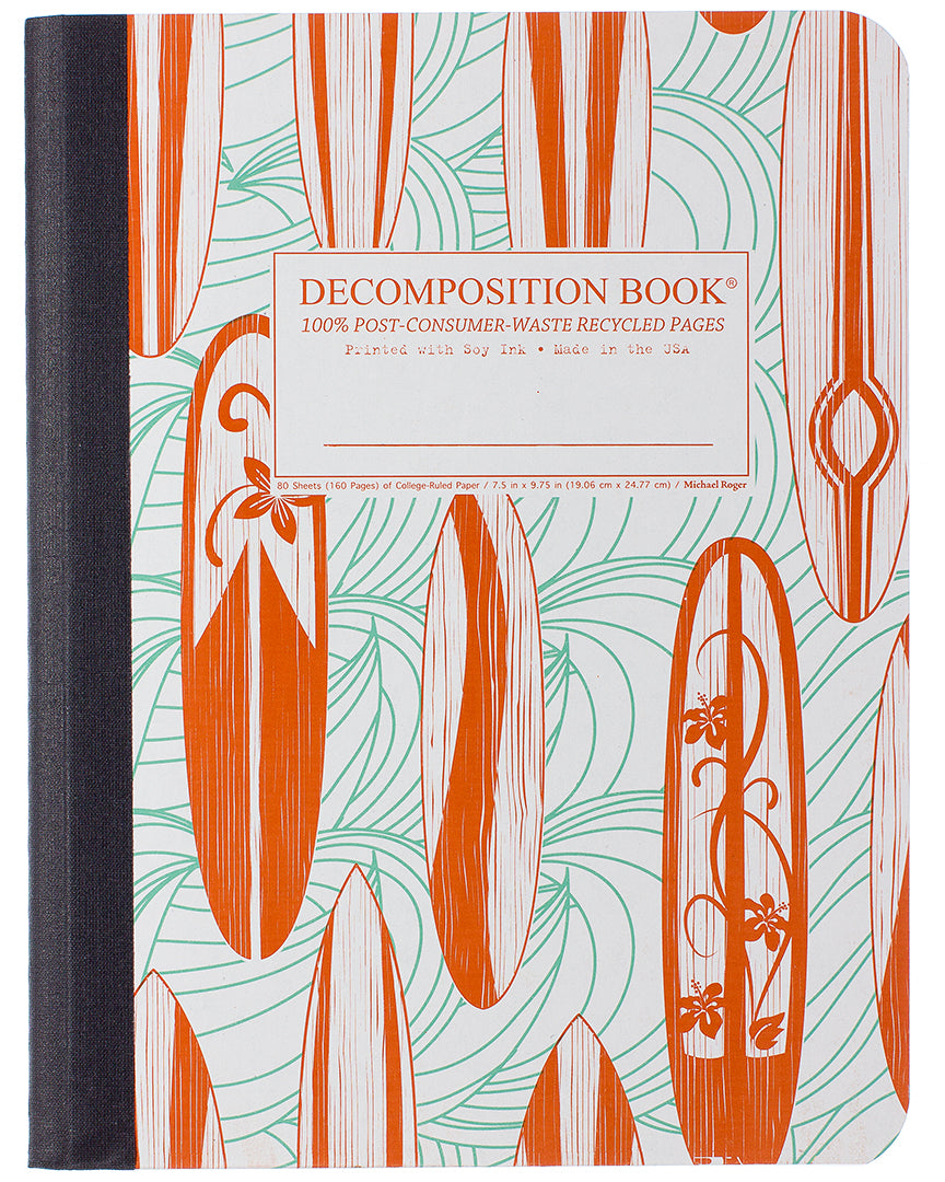 Classic Surfboards notebook cover