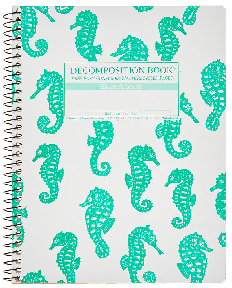Seahorses notebook cover